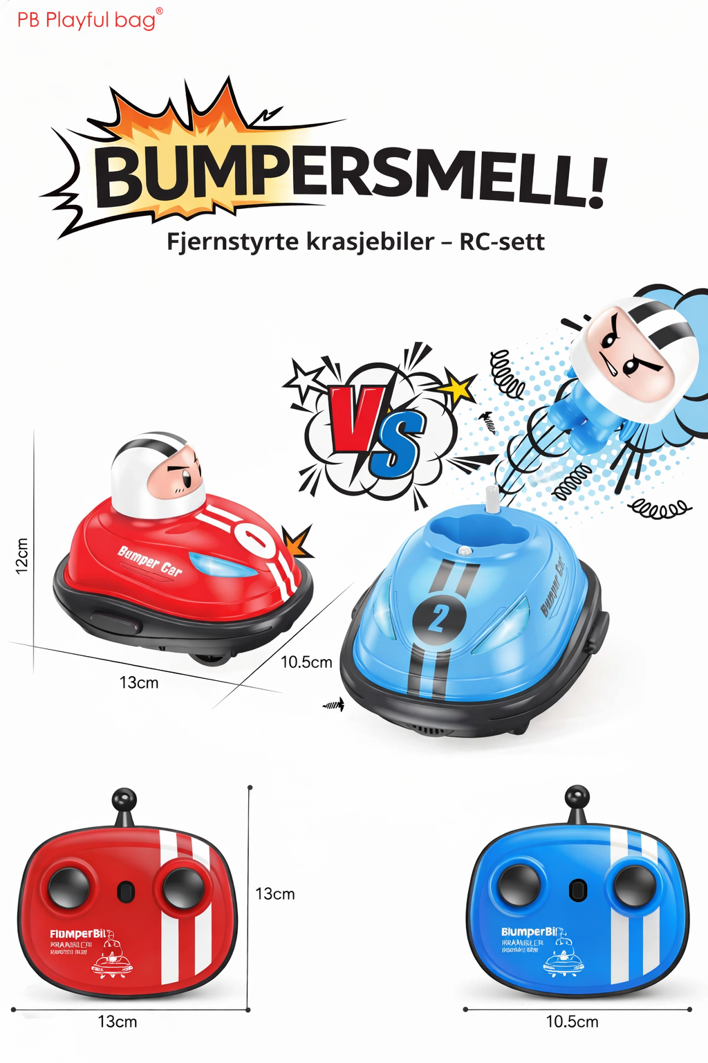 Krascha & Kör – RC-stötfångarbilar