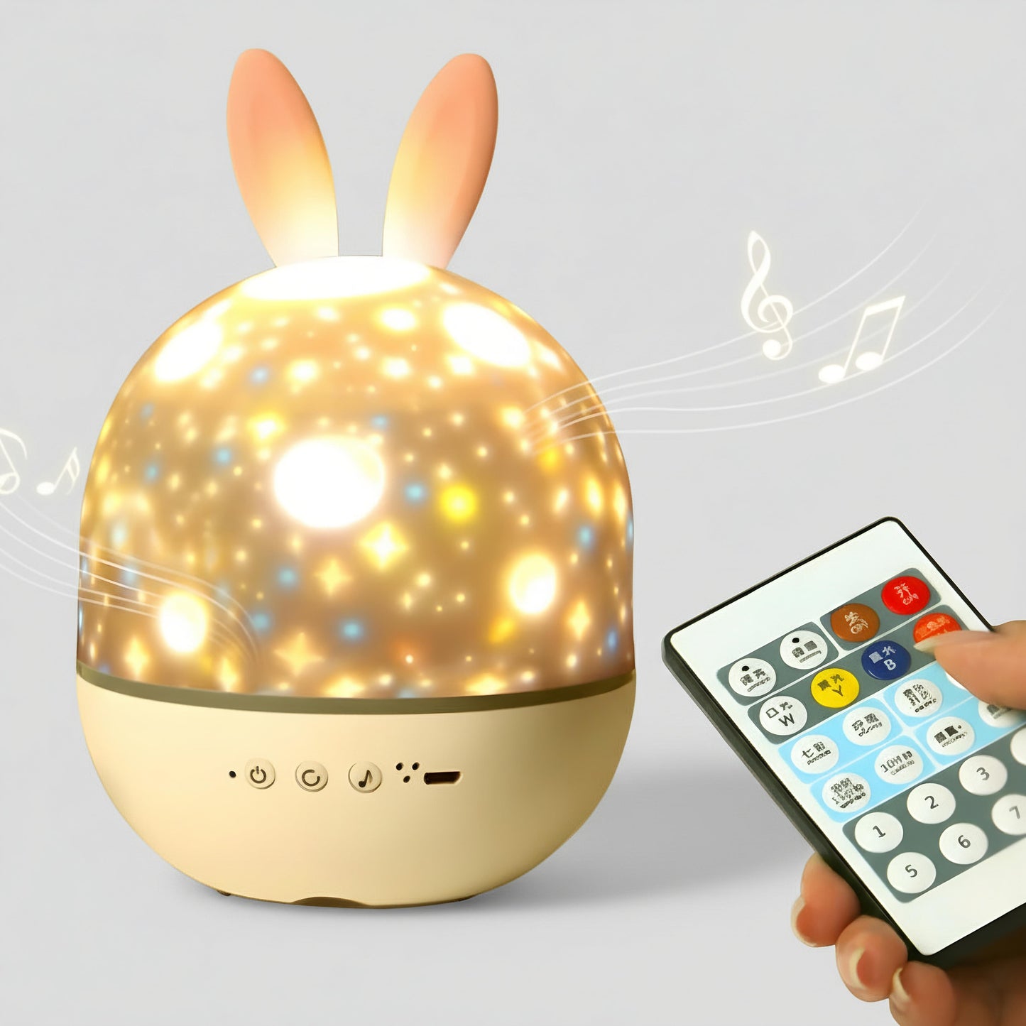 Stjärnklar himmelsprojektor – Lugnande sänggåendesljus